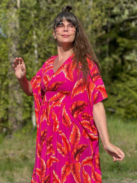 Spektakel / kaftanklänning i knalliga färger