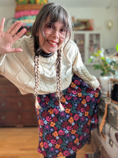 Kjol med resår & glada färger