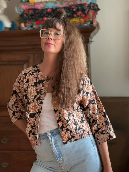 Blusjacka i linnetyg