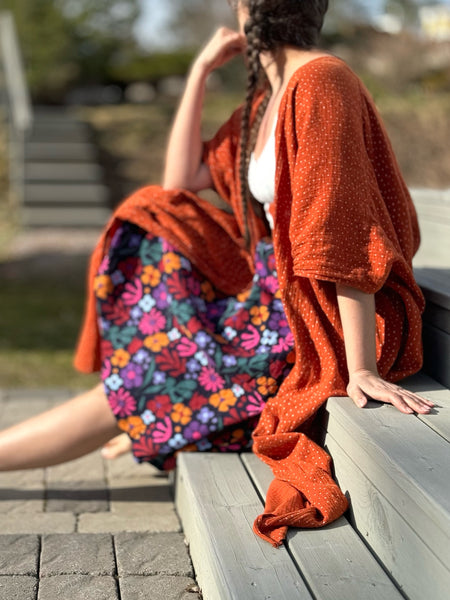 Kjol med resår & glada färger