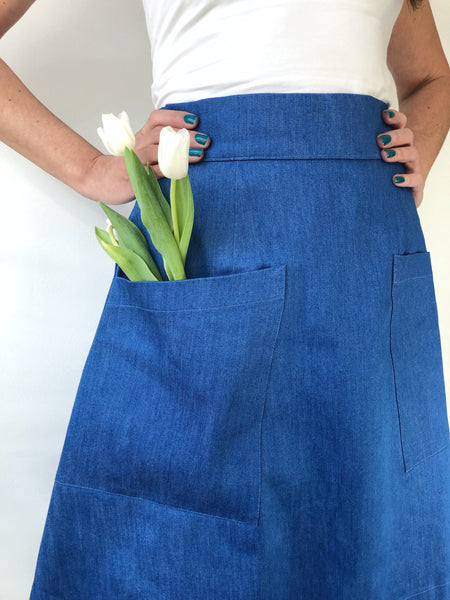 Jeanskjol med fickor - Lille-Lo