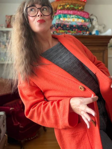 Kavaj i ullmix, orange