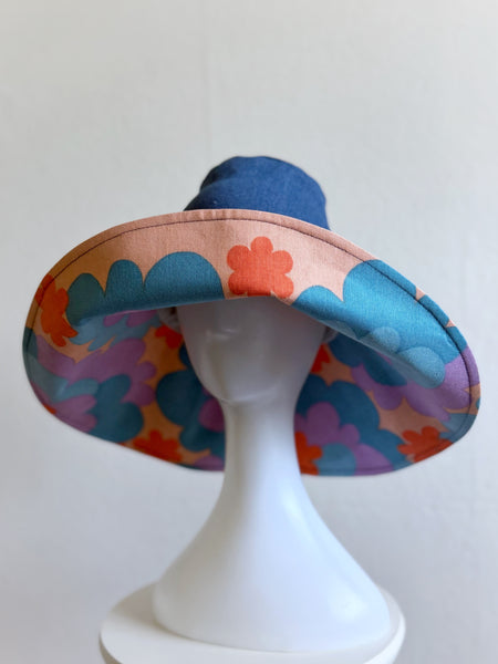 Solhatt i jeans & 70-talstyg