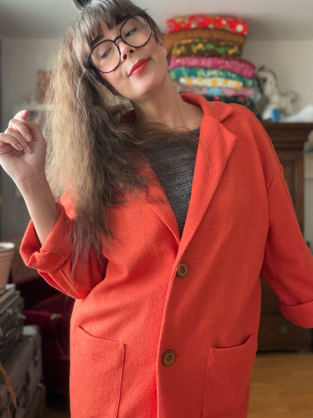 Kavaj i ullmix, orange