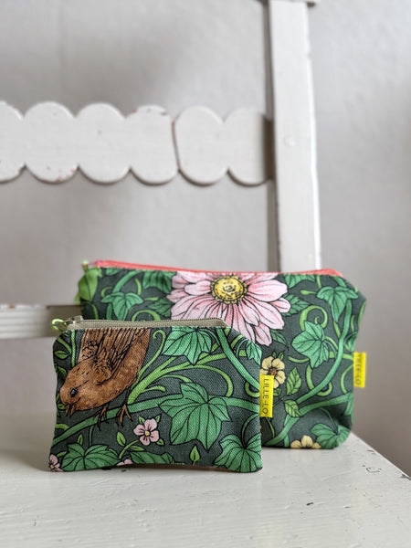 Börs med fåglar & blommor