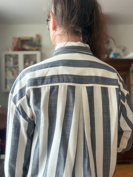 Skjorta i randig viskos