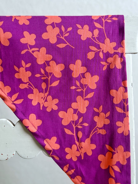 Liten sjal / sjalett, violett & orange