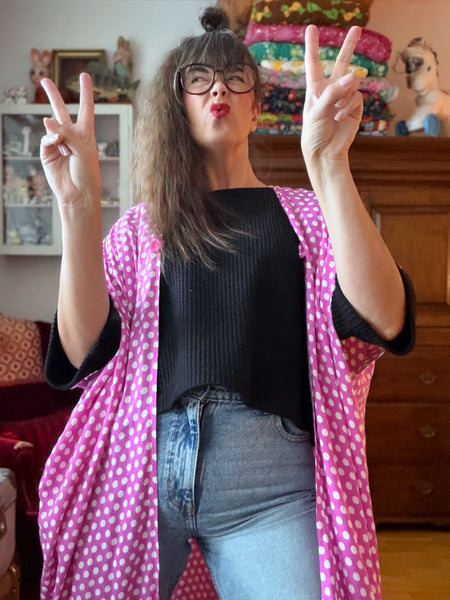 Stickad tröja svart