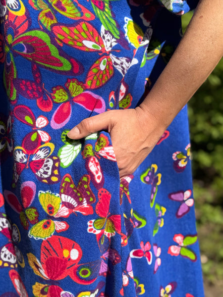 A-formad klänning / tunika med fjärilar