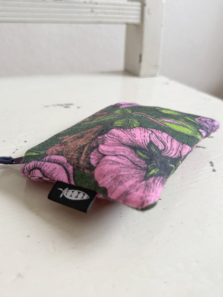 Börs med rosa blommor & möss