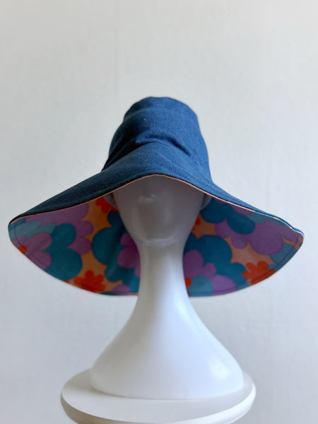 Solhatt i jeans & 70-talstyg