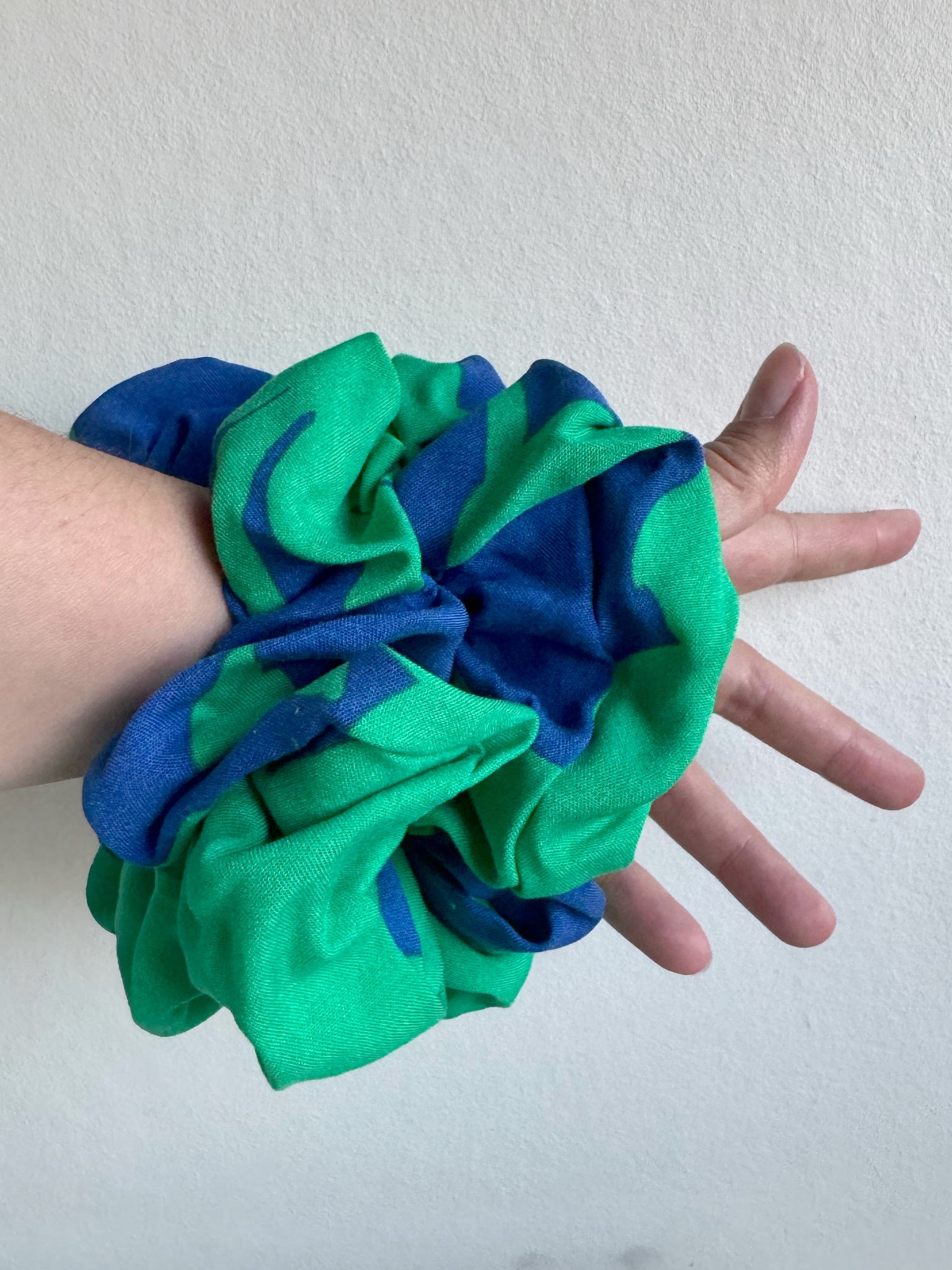 Scrunshie blå & grön