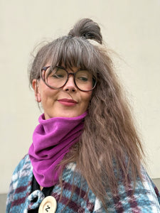 Tubsjal i violett velour