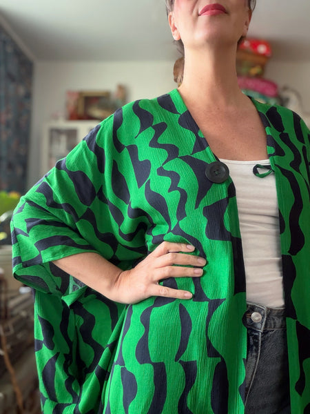 Sjok / kaftan i grafiskt mönster