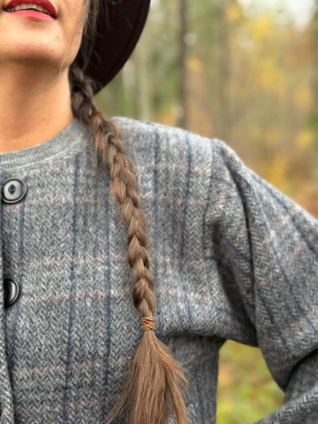 Kort jacka / kavaj, rutig