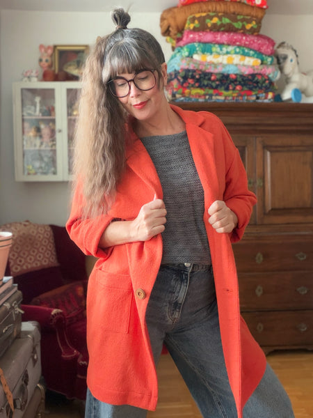 Kavaj i ullmix, orange