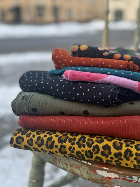 Blandade muslin-stuvar, tygpaket