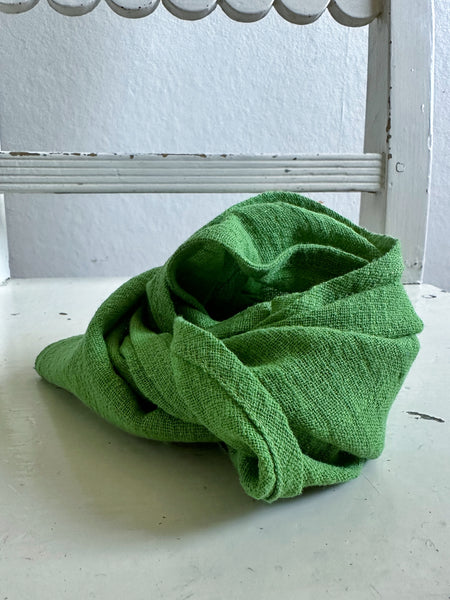 Liten sjal / sjalett, ärtgrön