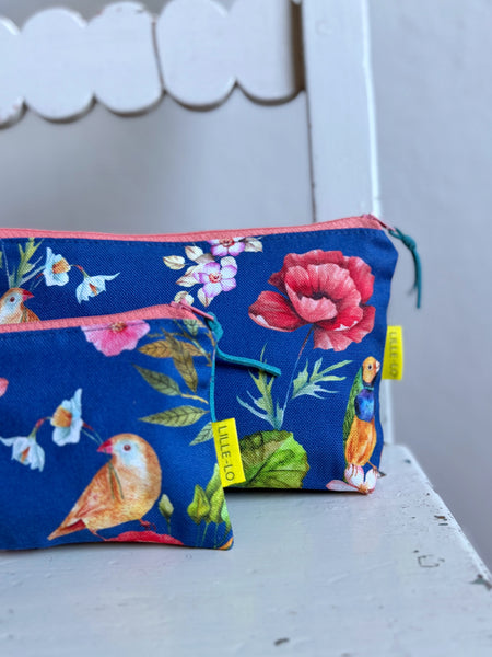 Necessär med fåglar & blommor