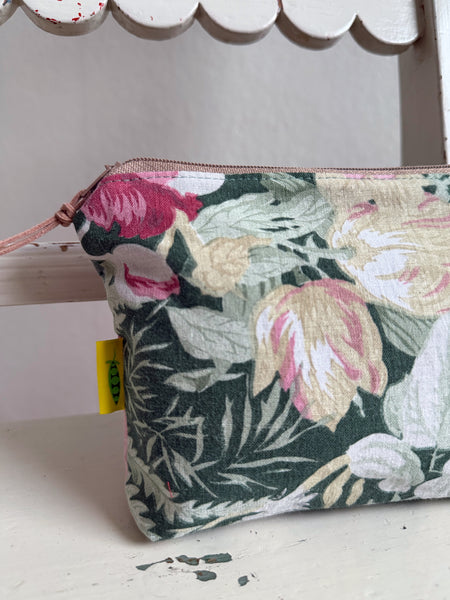 Necessär i grönt & rosa
