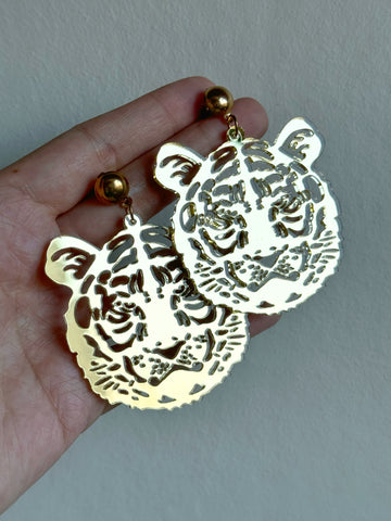 Örhängen, tigerhuvuden