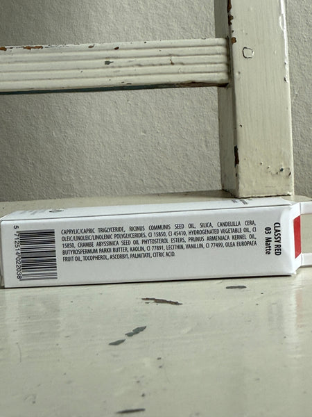 Ekologiskt läppstift, matt rött