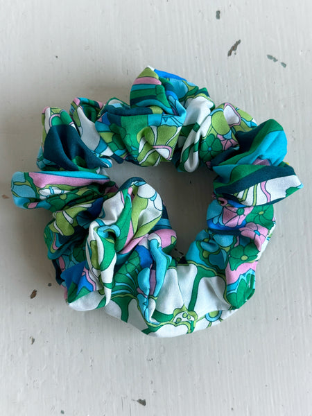 Scrunshie Woodstock blågrön