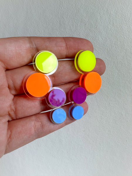 Örhängen, färgglada