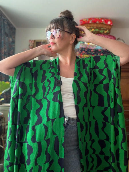 Sjok / kaftan i grafiskt mönster