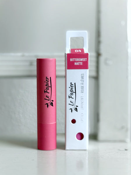 Ekologiskt läppstift, matt varmrosa