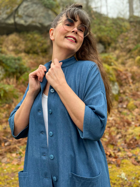 Städrock i jeanstyg