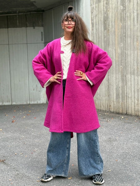 Kappa i fuchsia, deadstock ull