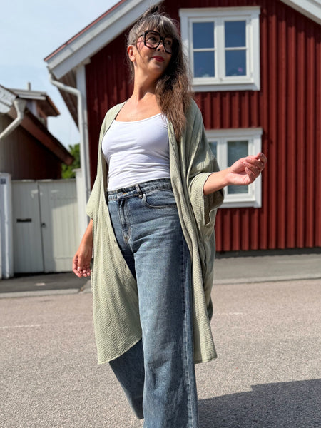 Sjok / kaftan med knappar & glitter