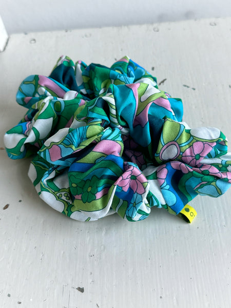 Scrunshie Woodstock blågrön