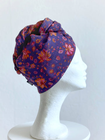 Turban i lila muslin