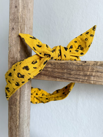 Hårband med leopardmönster