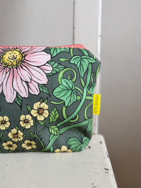 Necessär med fåglar & blommor