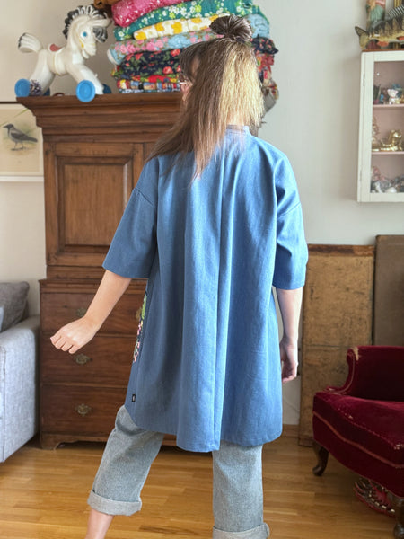 Städrock i återbrukad denim, stl M & L