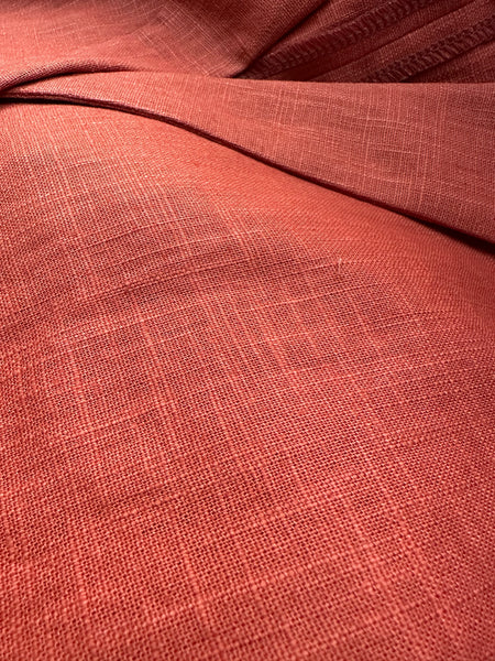 Oversized linnekavaj i bränd orange