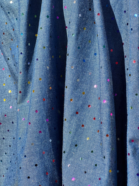 Kjol med regnbågsprickar