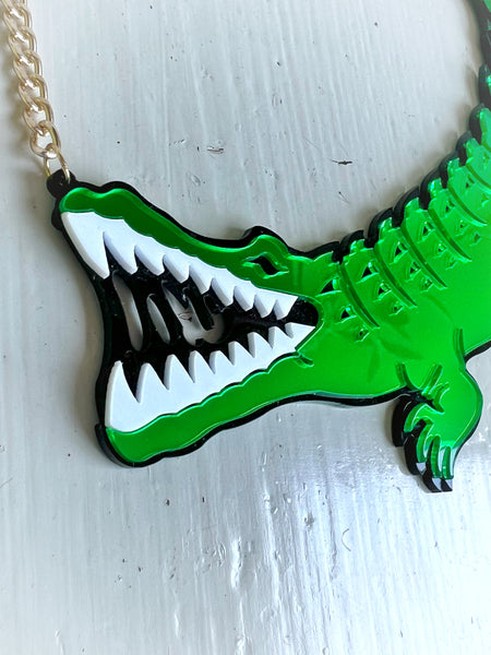 Halsband Krokodil