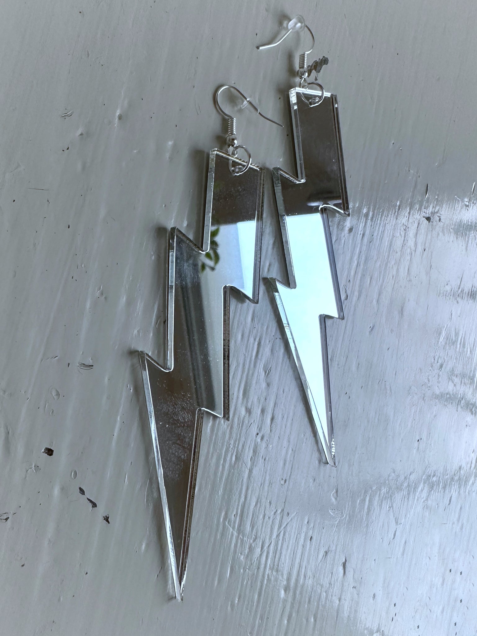 Örhängen, silver blixt