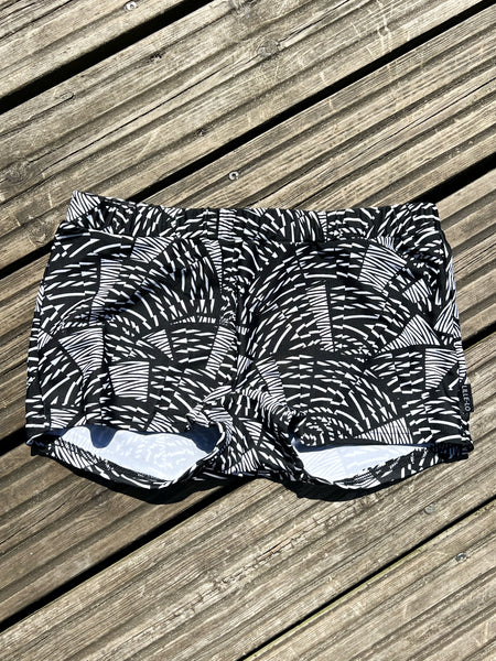 Bikinibyxor grafiska i svartvitt